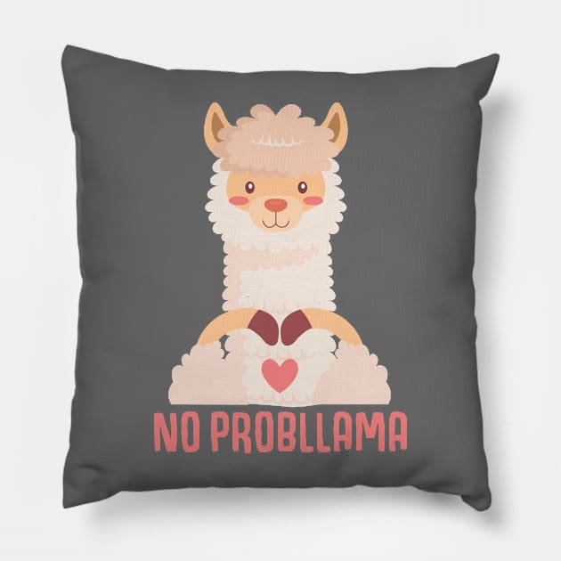 No Probllama Pillow by TinPis