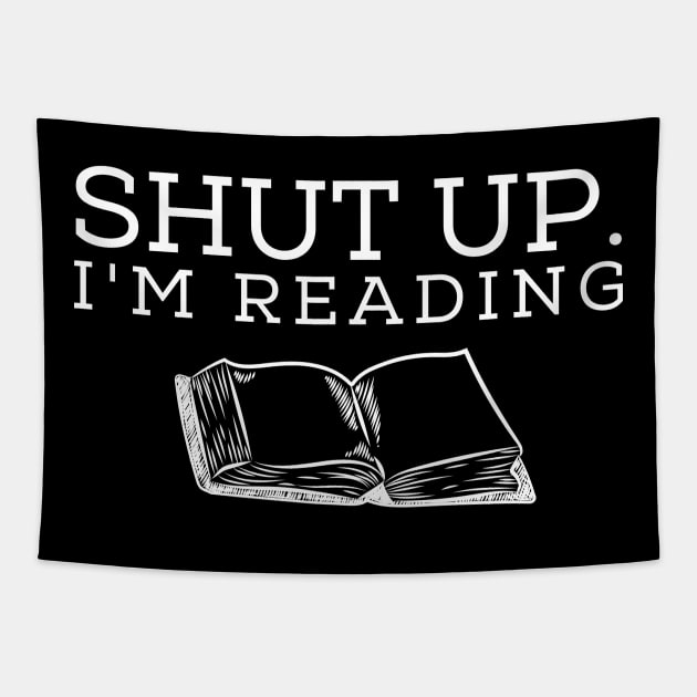 Shut Up I'm Reading Tapestry by angiedf28