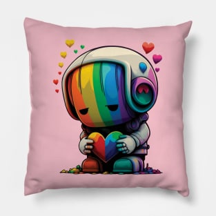 LGBTQ Chibi Robot Pillow