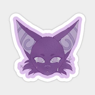 Anime bat art for goth emo furry Magnet