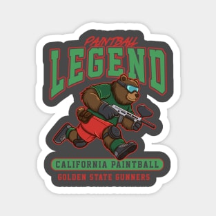 California Paintball Bear Magnet