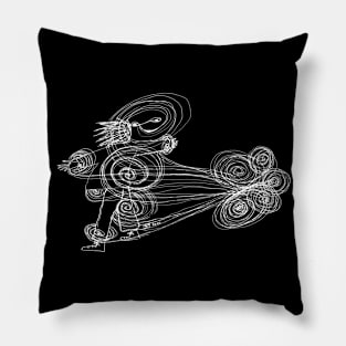 White Dreamer traveler wanderer wind man Pillow