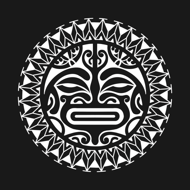 Tiki face design Polynesian by Tikitattoo