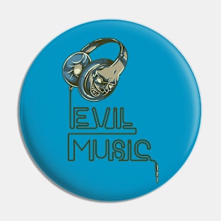 Evil Music Pin