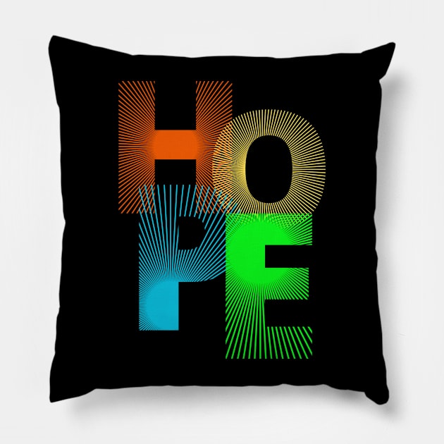 Ethereal Threads: A Tapestry of Hope Pillow by Teeeshirt