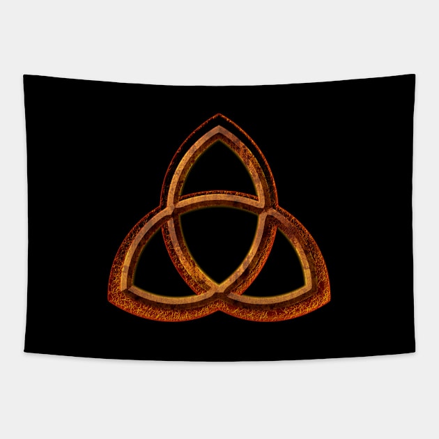 Fire triquetra Tapestry by Sinmara