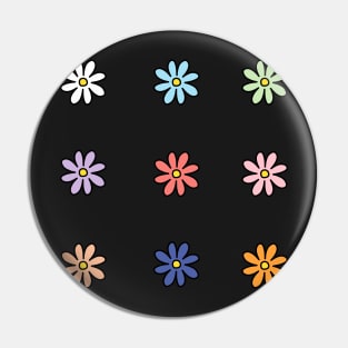 Colorful flower set Pin