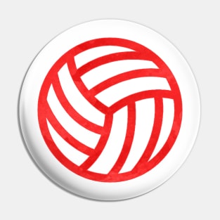 Volleyball Red Pin