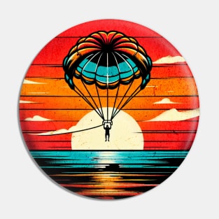 Parasailing Sunset Design Pin