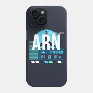 Stockholm (ARN) Airport // Sunset Baggage Tag Phone Case