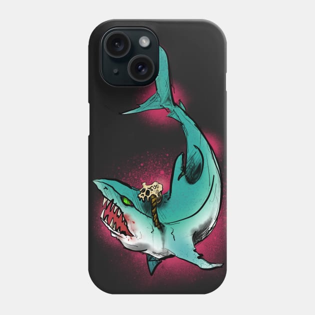 Ollie Tye Shark Collab Phone Case by PabloDiablo13