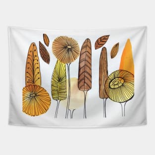 Autumn  watercolour trees Tapestry