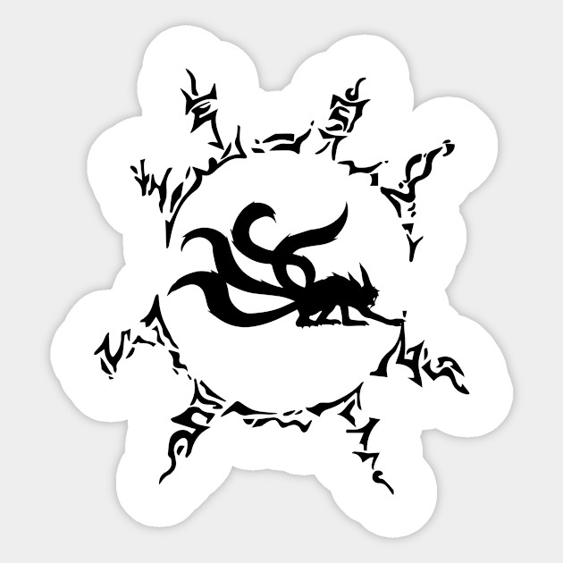 Naruto Curse Seal Kurama Naruto Curse Seal Sticker Teepublic