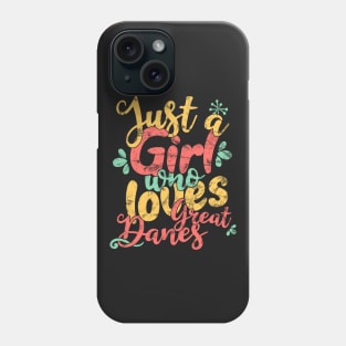 Just A Girl Who Loves Great Danes Gift product Phone Case