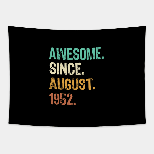 Awesome Since August 1952 Tapestry by Yasna
