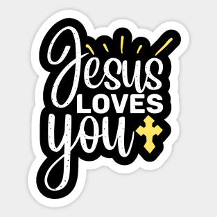 Jesus loves you Christian Stickers, trending Stickers, quote Vinyl Sti –  Neyastickershop