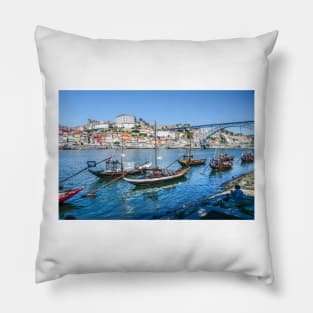 Oporto from Vila Nova Gaia Pillow