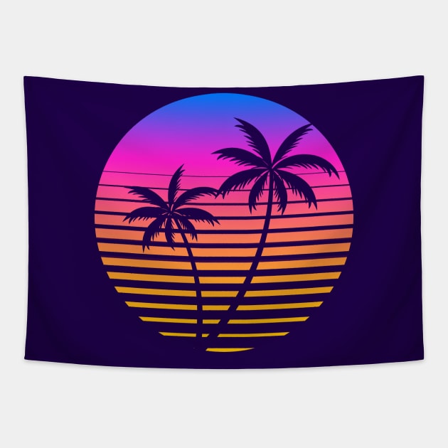 Vintage Surf 90s design Tapestry by BACK TO THE 90´S