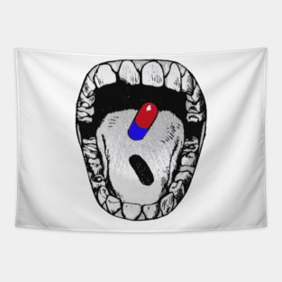 akira pill mouth Tapestry