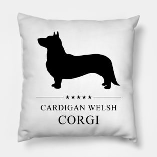 Cardigan Welsh Corgi Black Silhouette Pillow