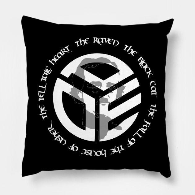 Poe - Circle Of Stories. Pillow by OriginalDarkPoetry