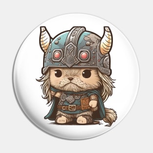 Cat Thor - The Space Viking Pin