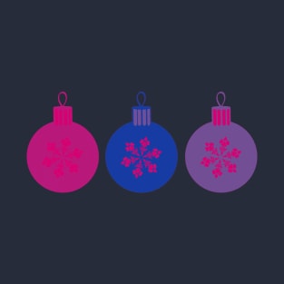 Bisexual Pride Bauble Holiday Ornaments T-Shirt
