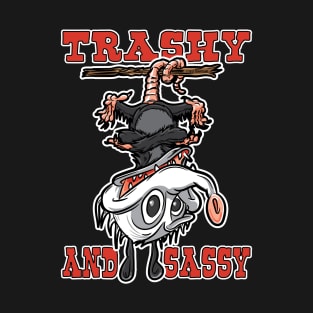 Trashy and Sassy Possum Upside Down T-Shirt