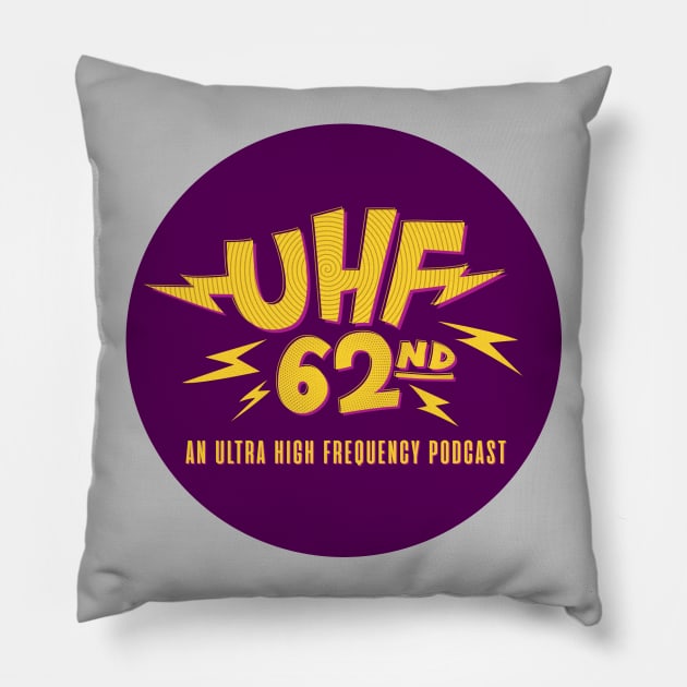 UHF 62nd Purple Button Pillow by UHF62nd