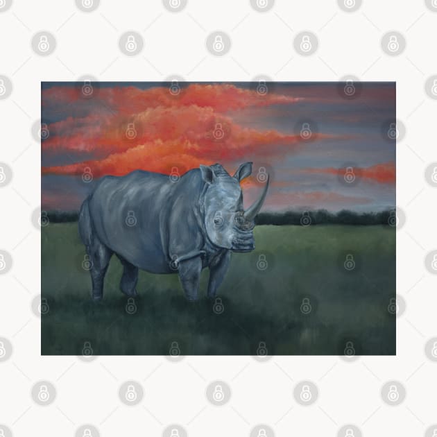 Rhino by megandavellafineart