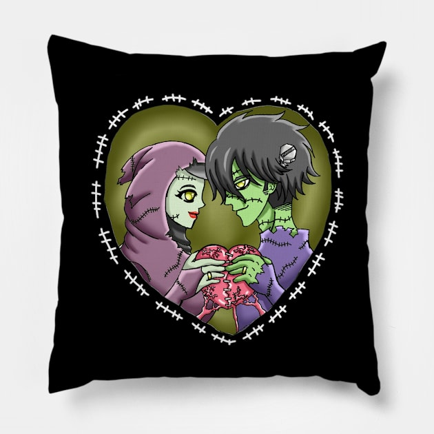 UNDEAD COUPLE ANIME Pillow by MIZART