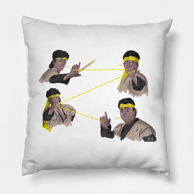 Big Trouble on Team Yellow! Pillow by 51Deesigns