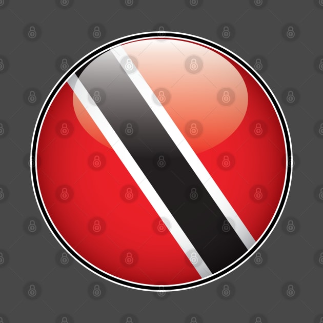 Trinidad and Tobago National Flag Glossy Button by IslandConcepts