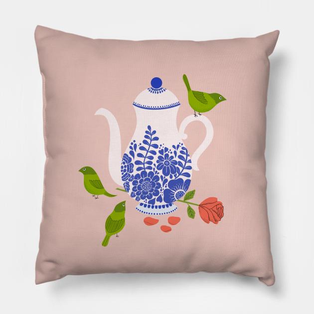 Tea Time Pillow by AV