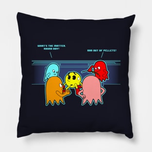 Funny Retro Gamer Arcade Video Game Bullied Cartoon Pillow