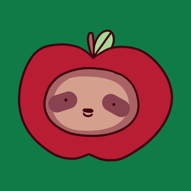 Apple Sloth Face by saradaboru