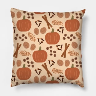 Deconstructed Pumpkin Latte Pillow