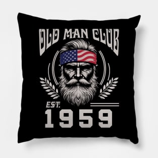 Old Man Club EST 1959 Pillow