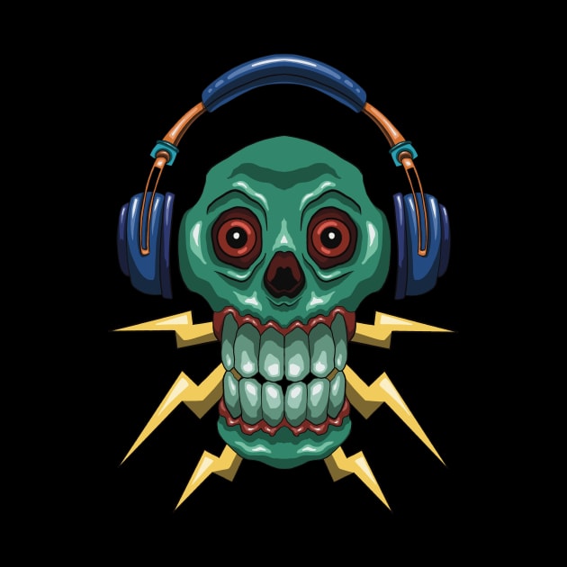 Skull of music by Watidstudio