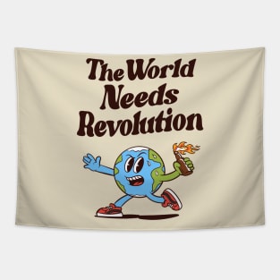 The World Needs Revolution Tapestry