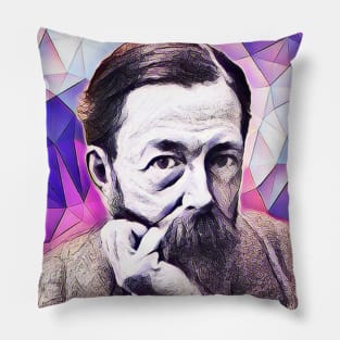 John Addington Symonds Pink Portrait | John Addington Symonds Artwork 8 Pillow