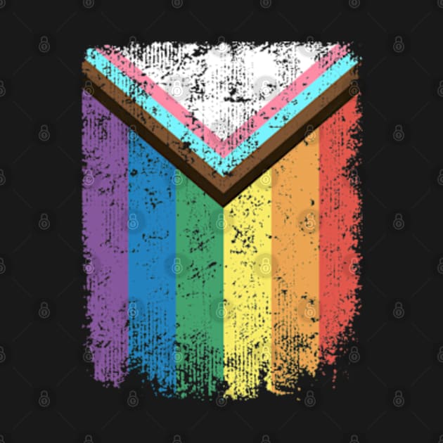 LGBTQIA+ Progress Pride Flag Ally Pride Month by RetroPrideArts