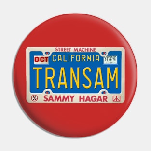 Sammy Hagar - Trans Am Highway Wonderland License Plate Pin