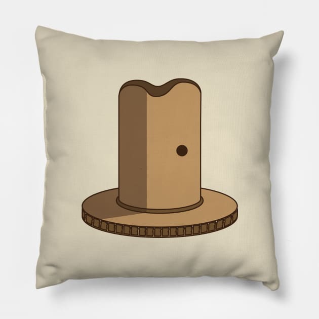 Big Cardboard Cowboy hat Pillow by CardboardCowboy