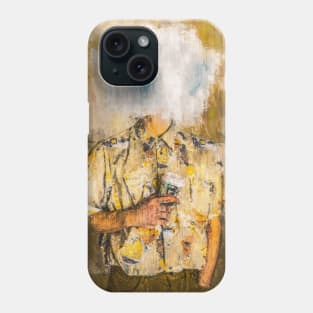 Head In The Clouds Coffee In Hand, Dreamy Surreal Portrait Phone Case