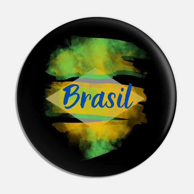 Brasil Flag Pin by Piedra Papel & Tijera