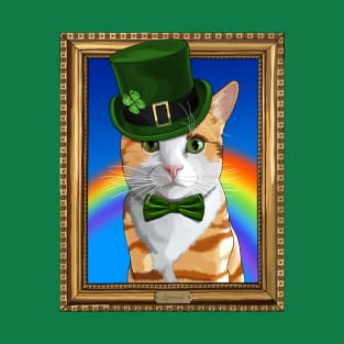 St Patricks Day Leprechaun Mouse and Cat T-Shirt