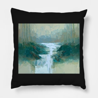 Misty Waterfall Pillow
