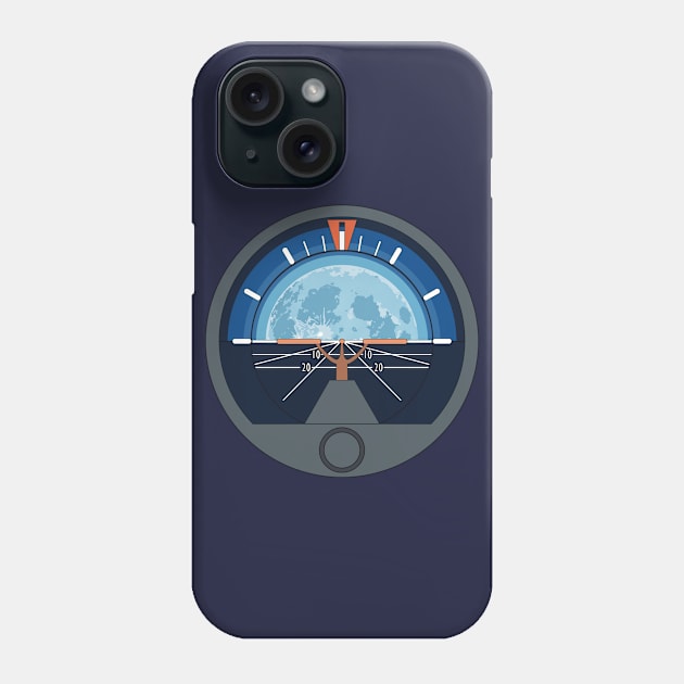 Attitude Indicator Moonrise Phone Case by Kassi Skye