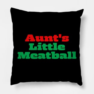 Aunt's Little Meatball Pillow